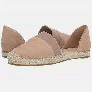 Eileen Fisher Leather Blush Nubuck Leather Espadrilles